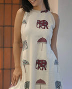 Elephant March/Floral Melody Cotton Co-ord Set