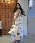 Elephant March/Floral Melody Cotton Co-ord Set