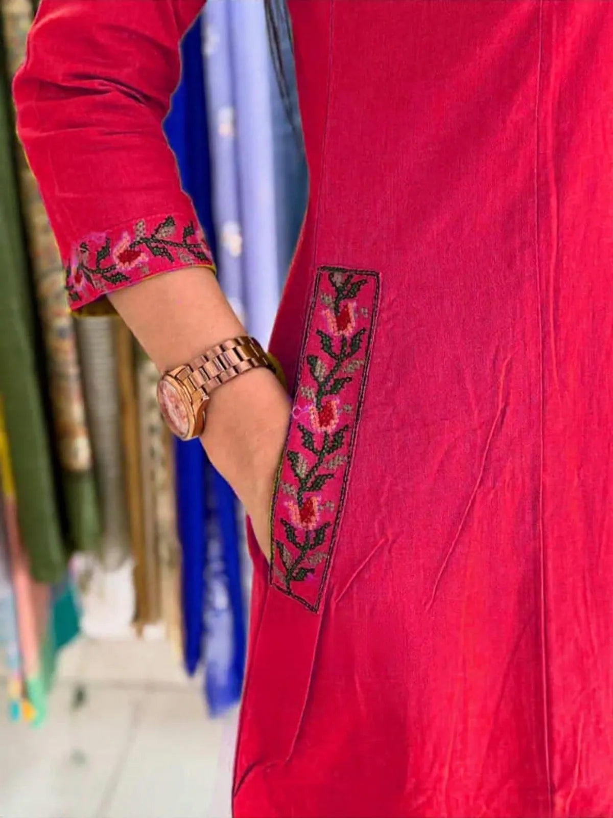 Elegant Mustard Yellow Embroidered Kurta Pant Set for Women