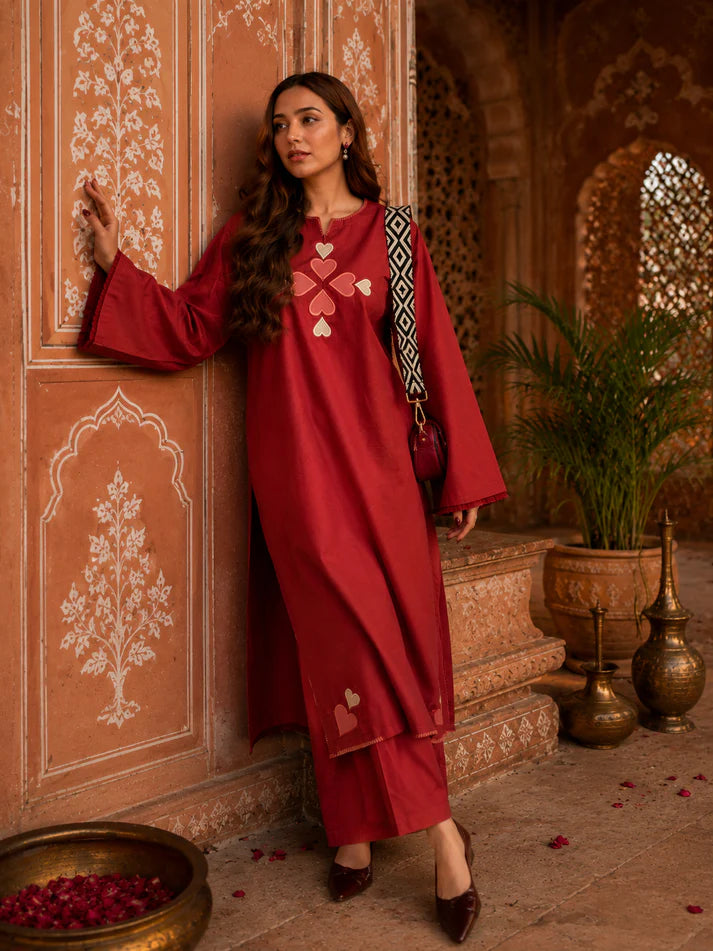 Dilruba Ruby Cotton Co-ord Set