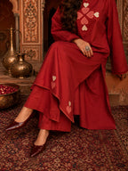 Dilruba Ruby Cotton Co-ord Set