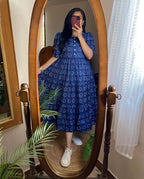 Women printed aline button style kurta set