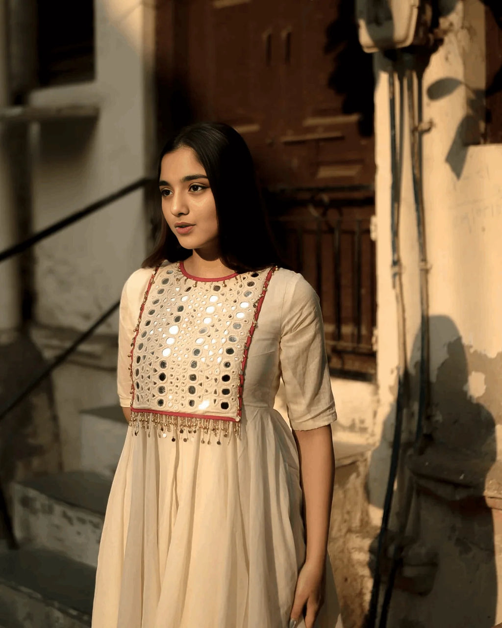 Chandra shashi anarkali kurta pant set