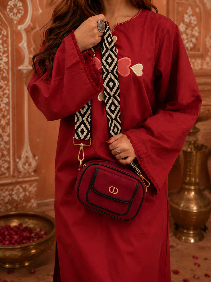 Dilruba Ruby Cotton Co-ord Set