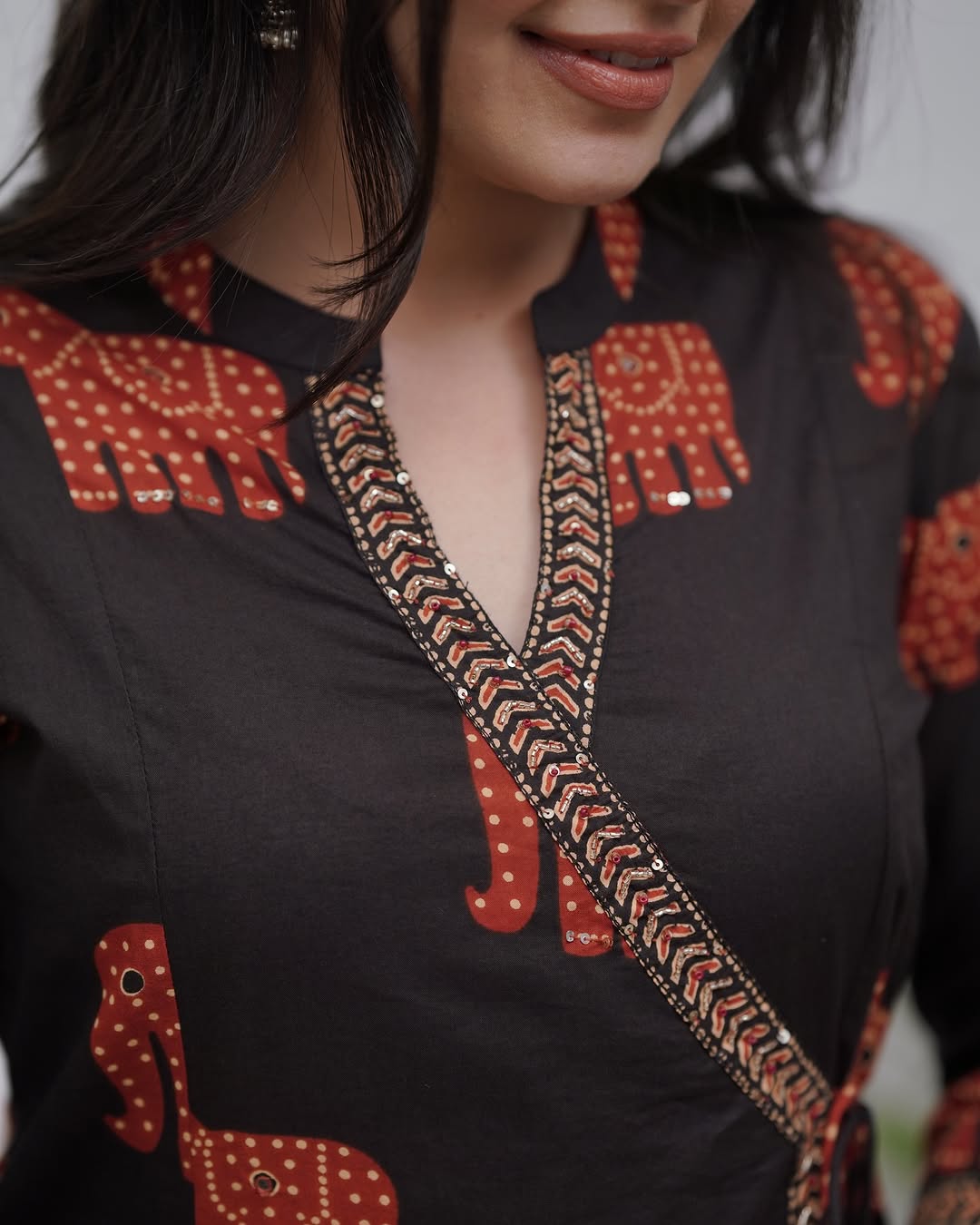 Beautiful Black Traditional Kurta Sets With Dupatta