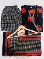 Beautiful Black Traditional Kurta Sets With Dupatta