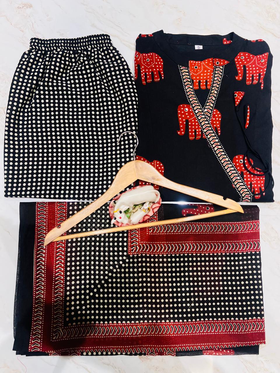 Beautiful Black Traditional Kurta Sets With Dupatta