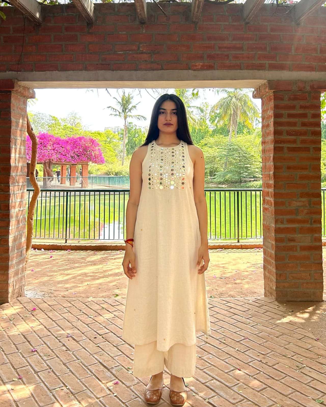 Champa sheesh kurta-plazo set