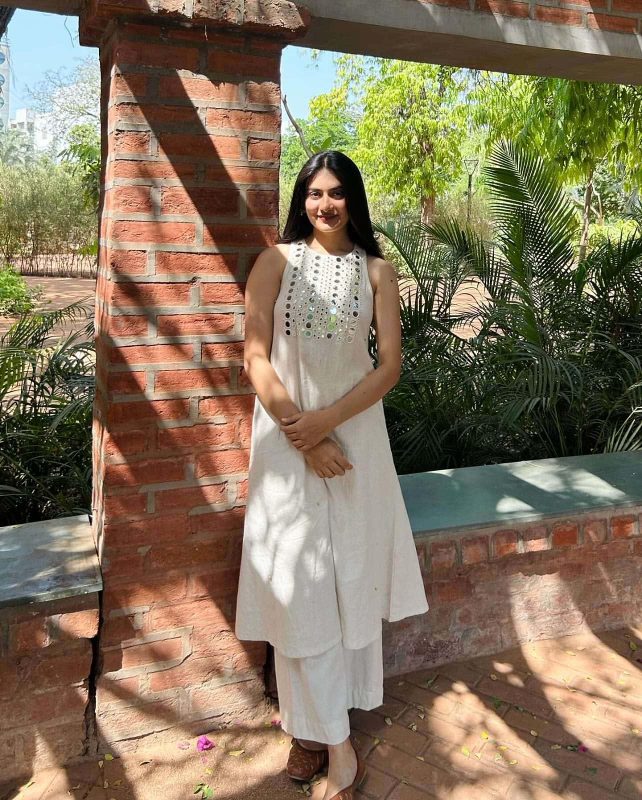 Champa sheesh kurta-plazo set