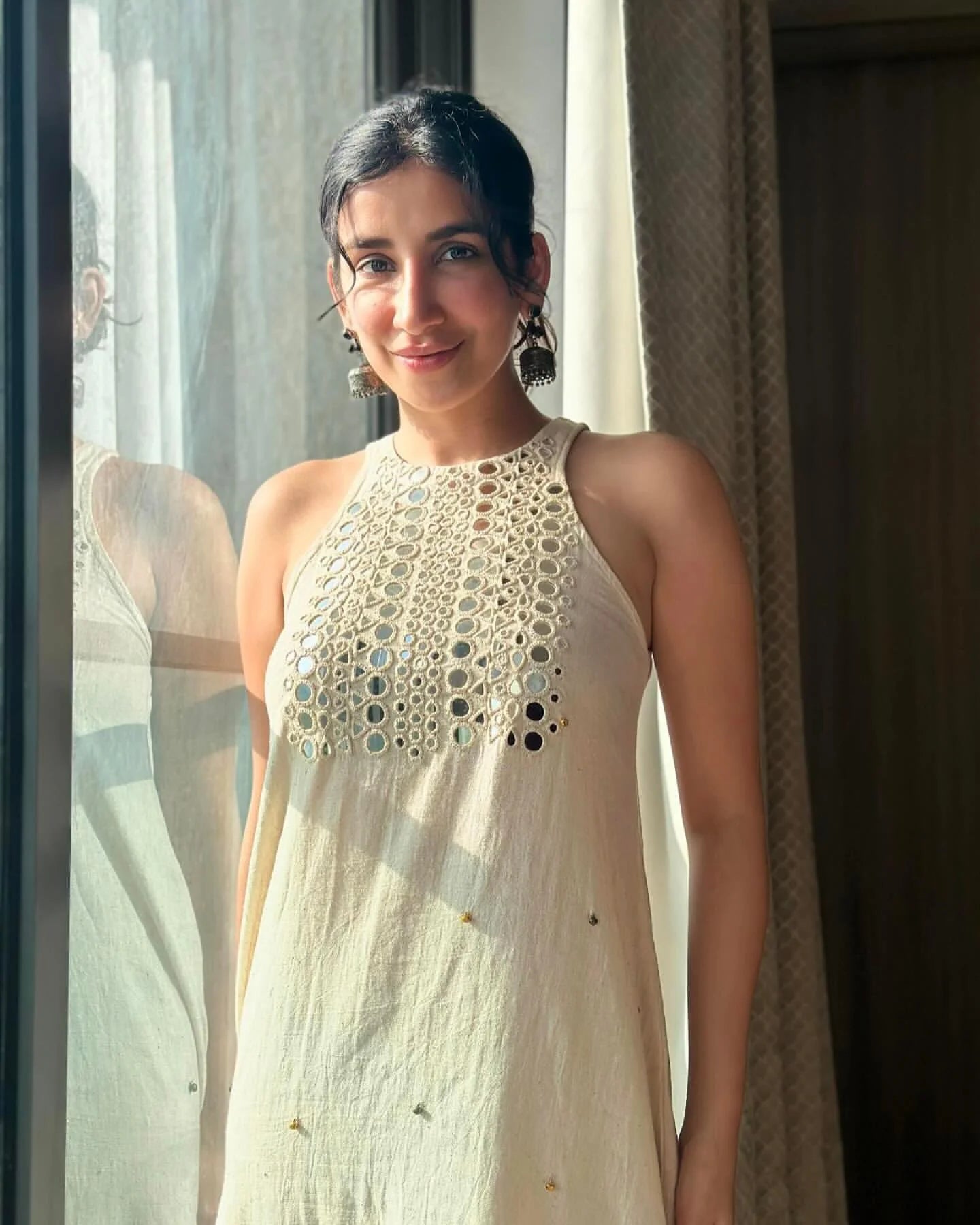 Champa sheesh kurta-plazo set