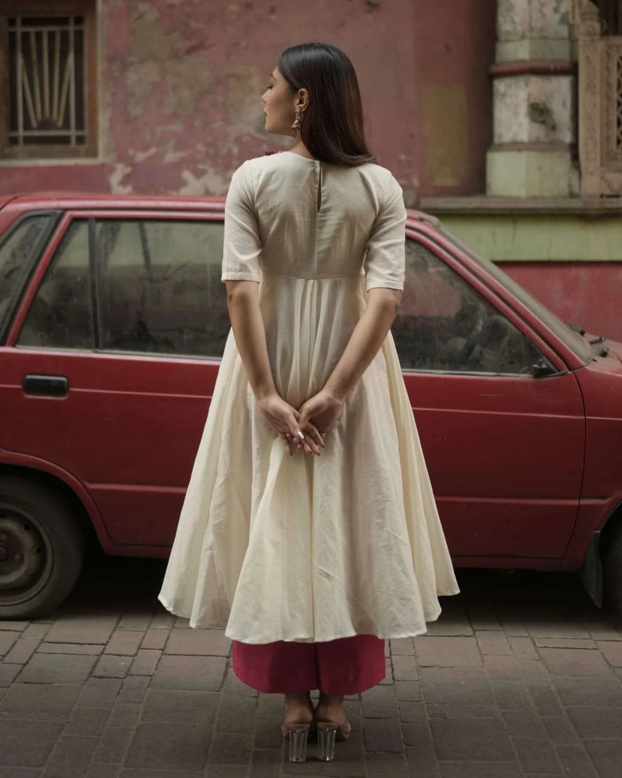 Chandra shashi anarkali kurta pant set