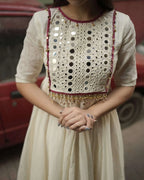 Chandra shashi anarkali kurta pant set