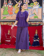 Cotton Kurti Plaza Set