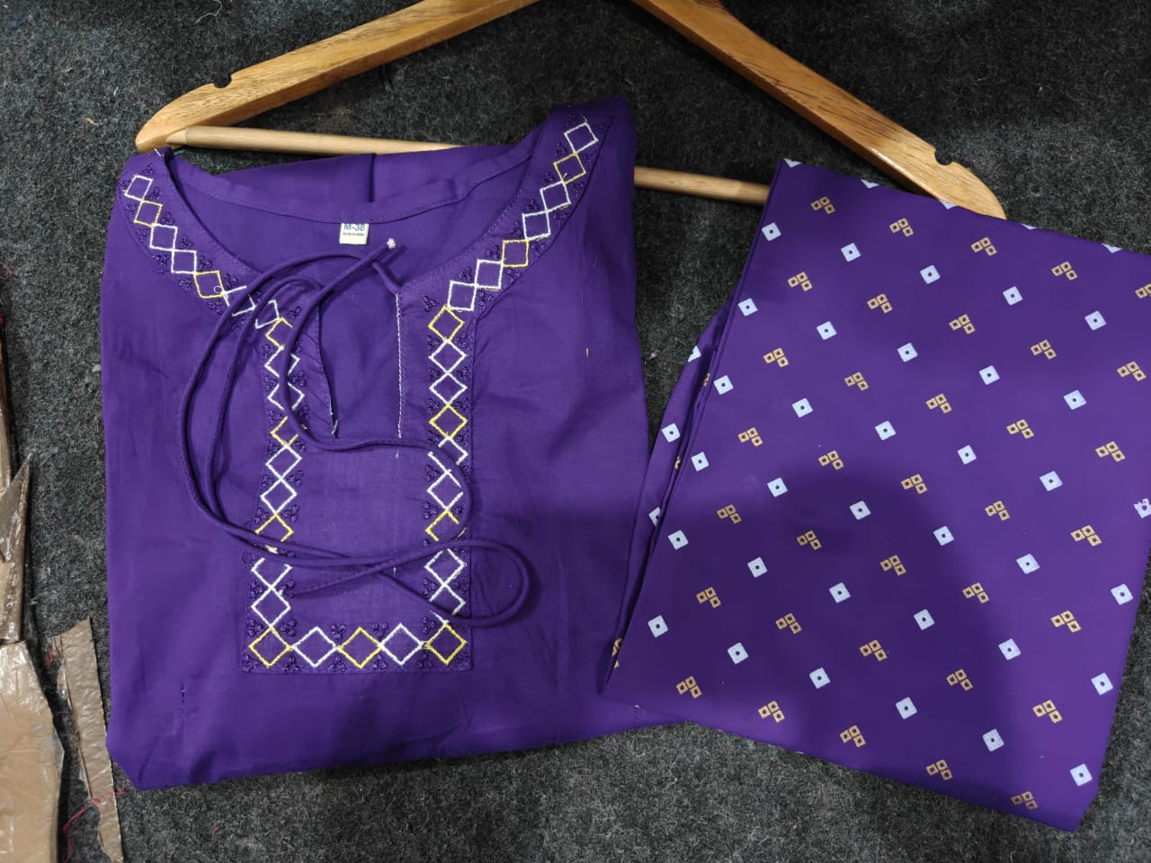 Cotton Kurti Plaza Set