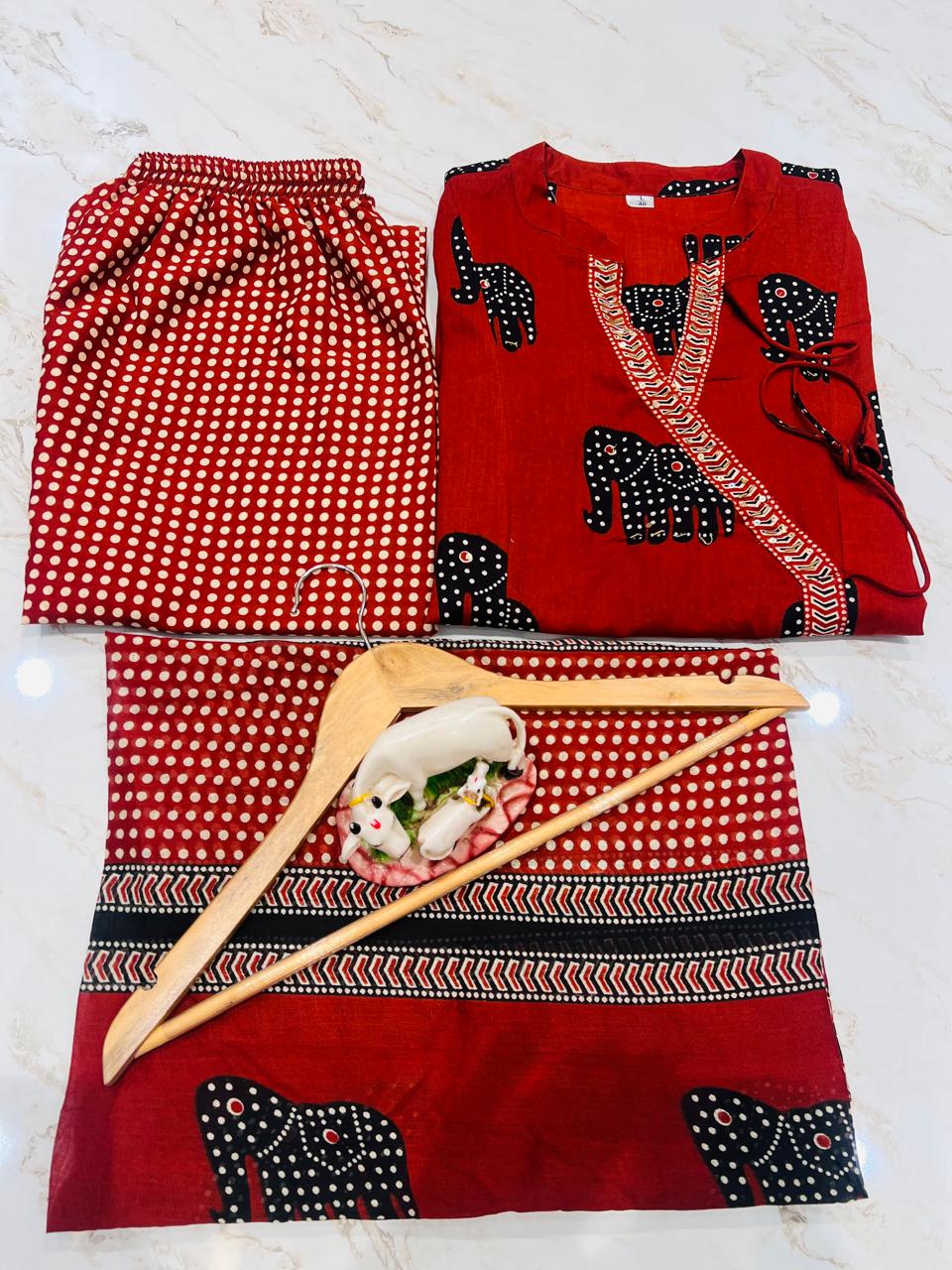 Beautiful Red Traditional Kurta Sets With A Contemporary Touch