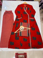 Beautiful Red Traditional Kurta Sets With A Contemporary Touch