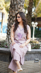 CLASSY SUMER WEAR KURTA SET WITH PLAZO