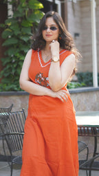 CLASSY SUMER WEAR KURTA SET WITH PLAZO