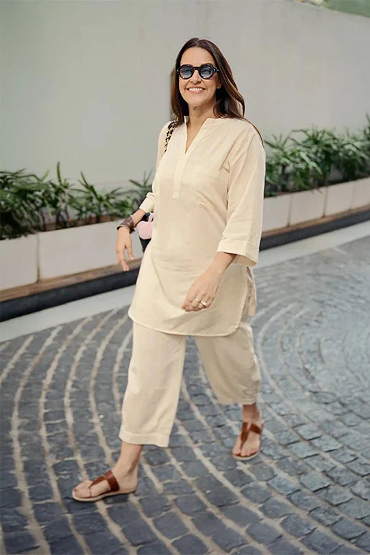 Neha   Relaxed Cotton Fit Co-ord Set