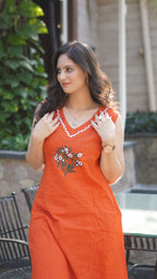 CLASSY SUMER WEAR KURTA SET WITH PLAZO